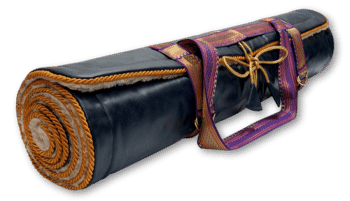 Holistic Silk Yoga Rug Mat - Plain Navy